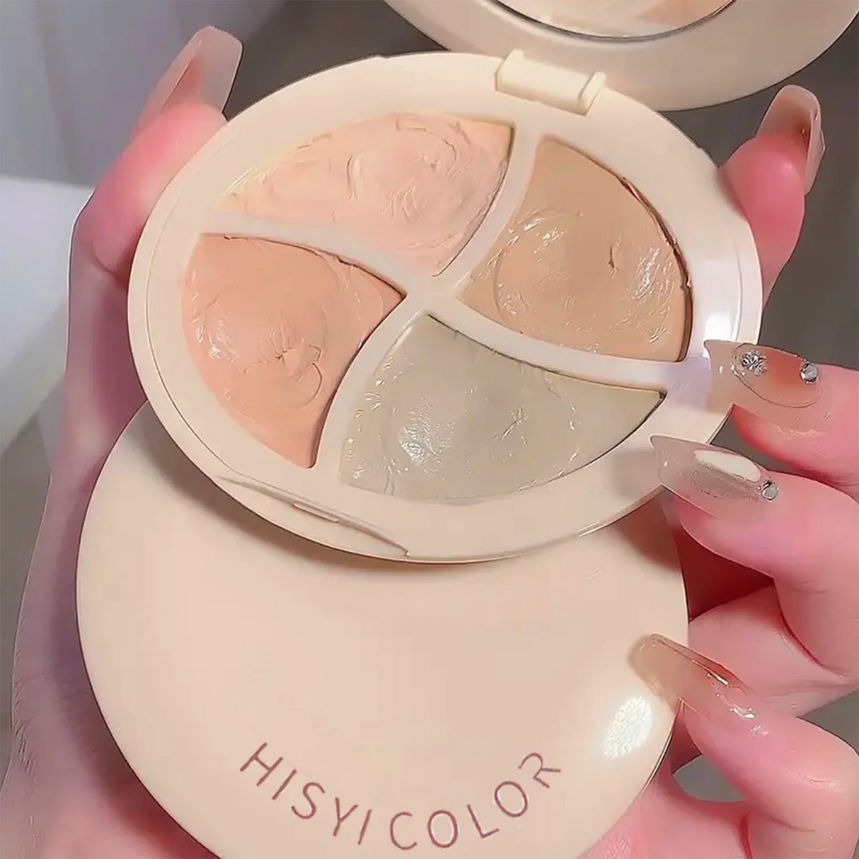 Four-Color Concealer Cream Moisturizing Concealer for Dark Circles,Brightening,Multi-Color Contouring,Foundation Cream