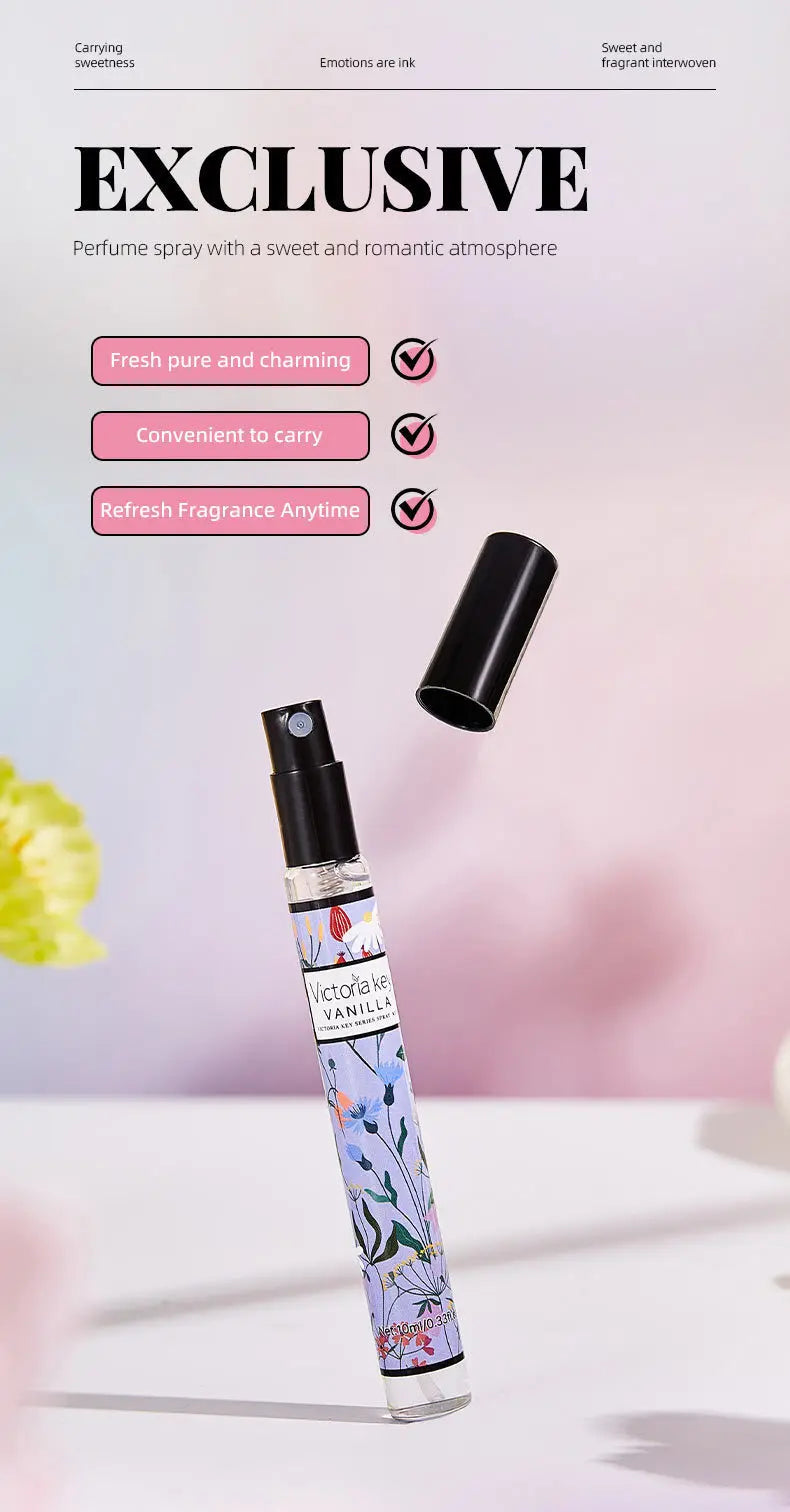 5pcs Rich Floral Fragrance 10ml Set Hair and Body Fragrance Spray Long-Lasting Scent Women Holiday Gift Box Set Beautiful