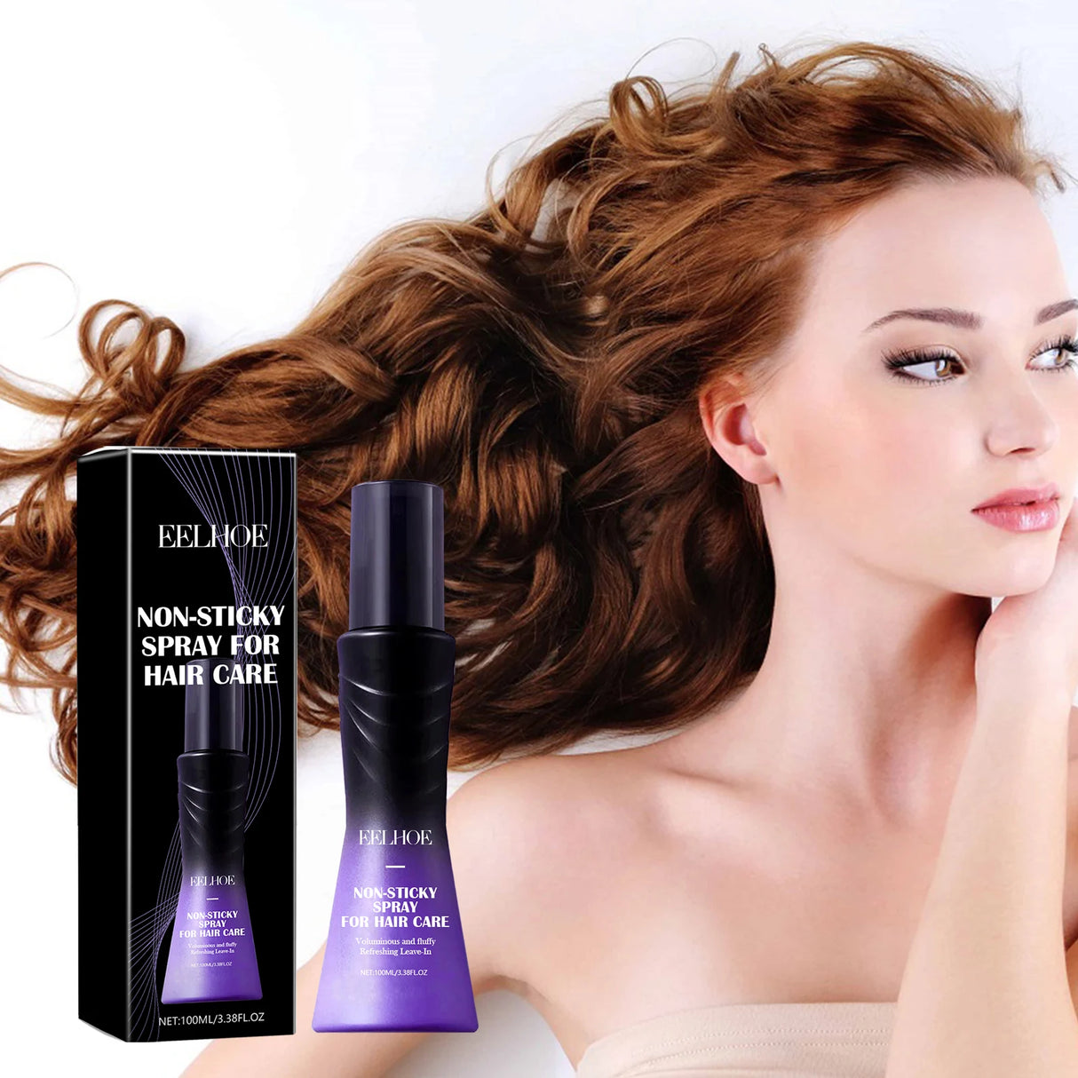 EELHOE Hair Care Spray Anti-Frizz Treatment Strengthening Silky Hair Repair Soft and Shine Dry Hair Spray Fluffy Styling Spray