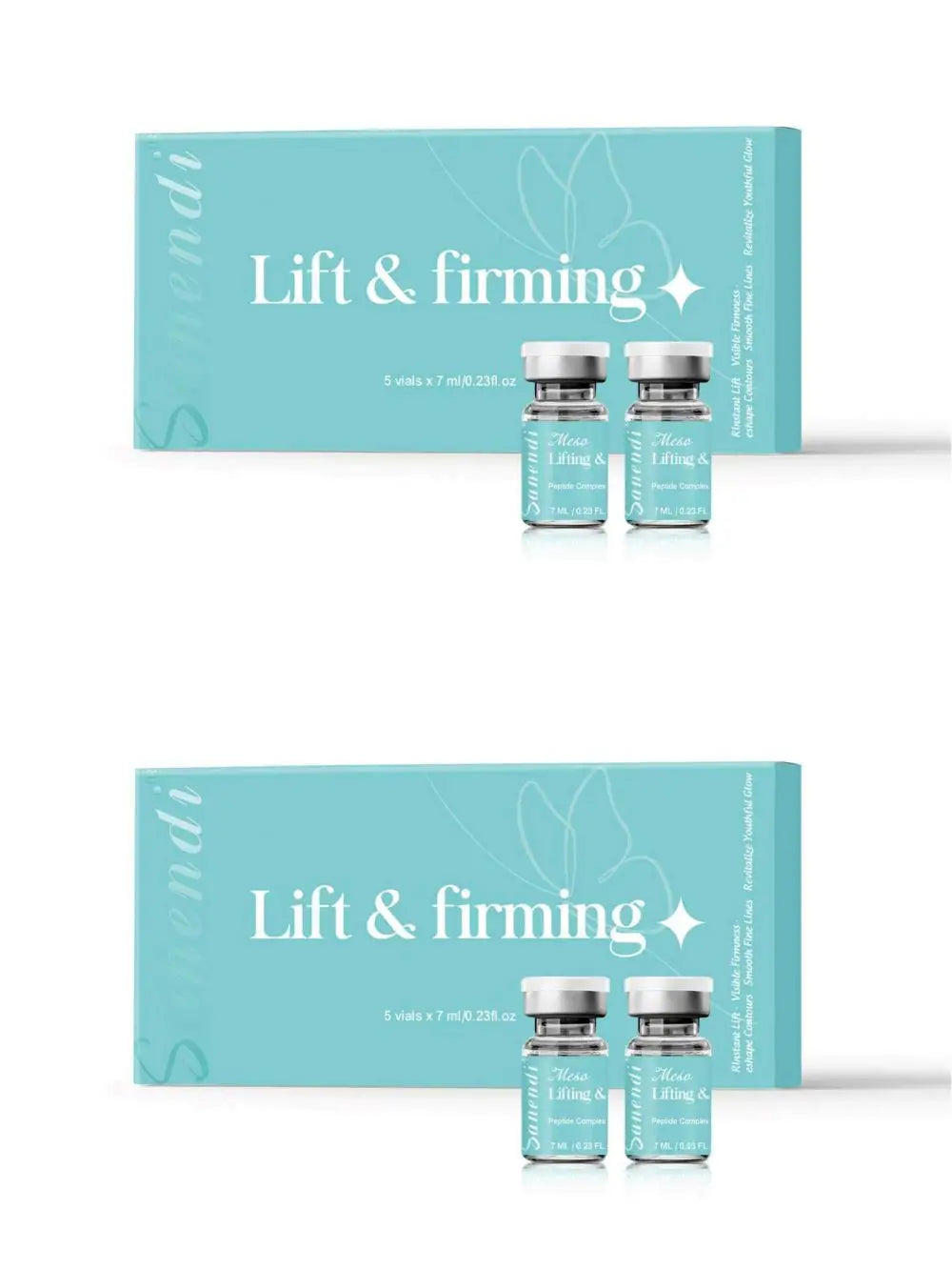 South Korea Sanendi Skin Care Vitamin C GSH Salmon DNA Skin Deep Moisturizing Repair Ampoule Face Essence Set 5x7ml Vials