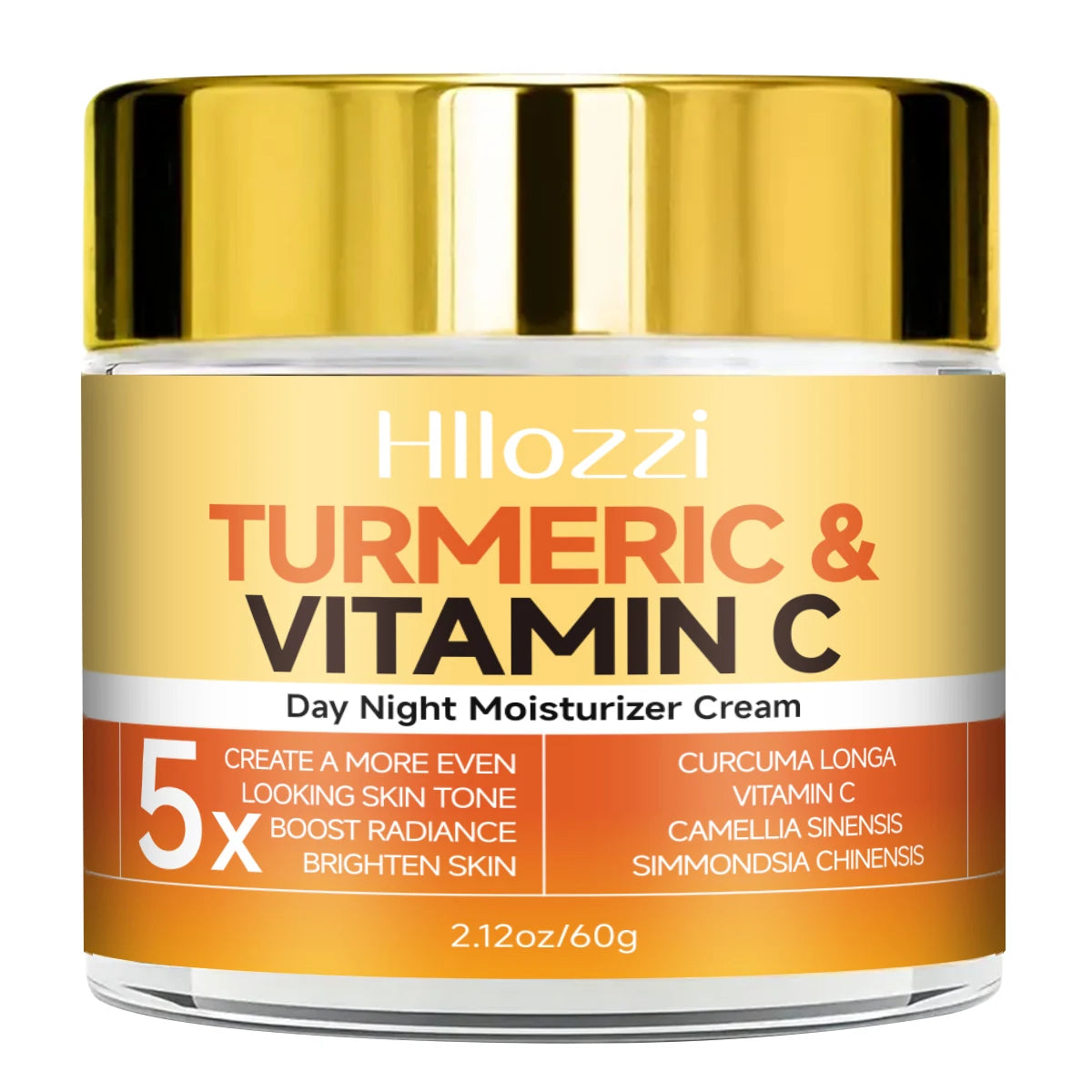 Turmeric&Vitamin C DayNight Moisturizer Cream Hydrating, Firming, Brightening, Smoothing, Repairing Hyaluronic Acid