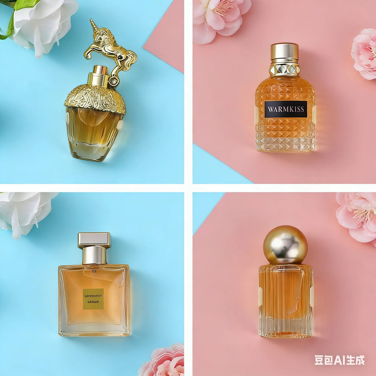Unicorn Women's Perfume Set, Four Scents, Long-LastingFresh Scent, Perfume Gift Sets, Birthday Gift, 135MLLiquid, Daily Use, Sin