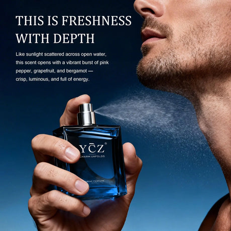 Ycz Eau De Parfum for Men – 1.6 oz (50 ml) – Premium Fragrance – Long-Lasting Oriental Woody Scent (Infused with Pheromones)