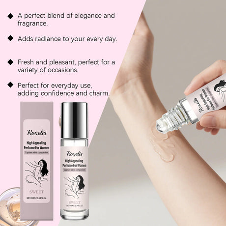 Roxelis 10ml Women Charm Perfume Lasting Natural Sweet Fragrance Daily Commuting Dating Eau De Toilette Pheromone Couple Perfume
