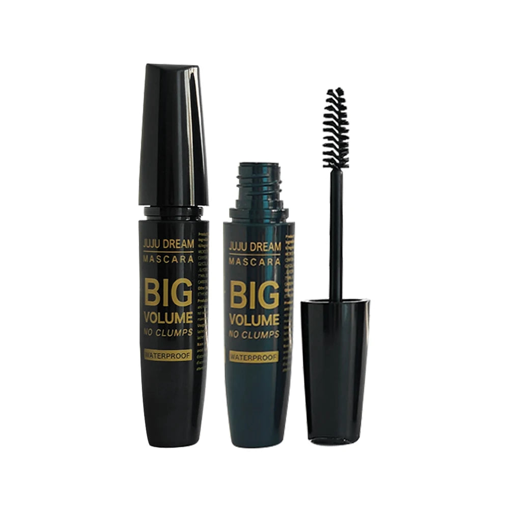 4D Black Mascara Thickening Lengthening Waterproof Fiber Mascara Long Lasting Eyelash Makeup Waterproof Liquid Fiber Mascara
