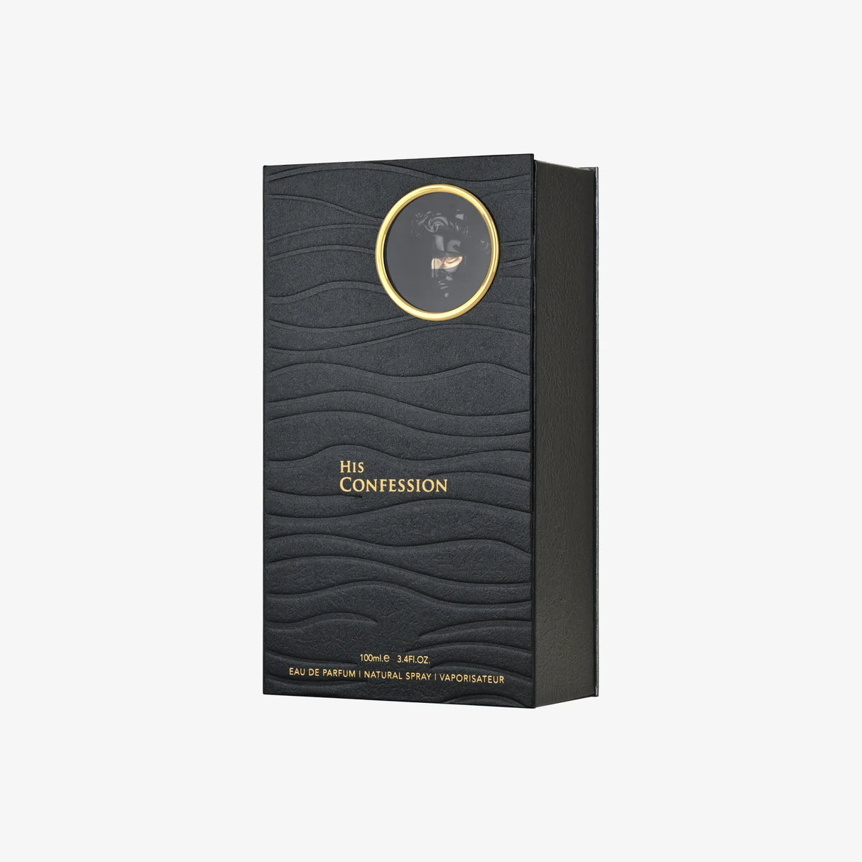 His Confession for Men Eau de Parfum Spray – Warm Oriental Amber, Vanilla & Woody Spicy Scent, Long-Lasting Intense Fragrance, Perfect Gift, 3.4 fl oz / 100 ml