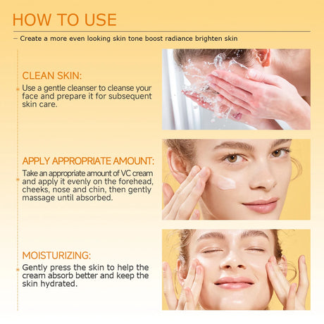 Turmeric&Vitamin C DayNight Moisturizer Cream Hydrating, Firming, Brightening, Smoothing, Repairing Hyaluronic Acid