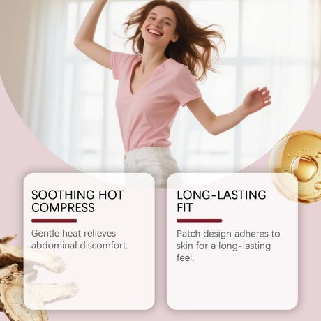 South Moon 30pcs Women's Menstrual Care Patch Gentle Moisturizing Menstrual Body Care Soothing Female Abdominal Skin Care Patch