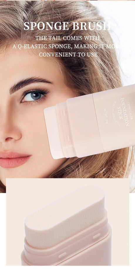 O'cheal Two In One Concealer Foundation Stick Facial Matte Waterproof Bronzer Contouring Face Coverage Moisturizing Makeup Cream