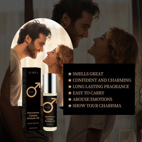 Men's Roll-on Pheromone Fragrance Long Lasting Perfume Dating Fragrant Perfumes Cologne Fragrance Suitable for Dating and Daily
