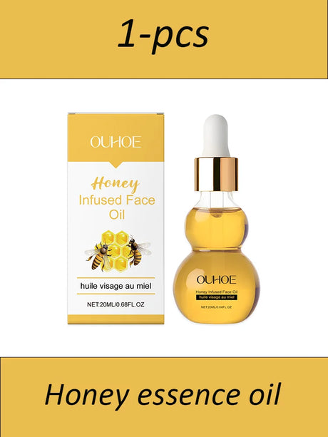 OUHOE 20ml Honey Essential Oil Skin Care Essential Oil Suitable For All Skin Types Daily Home Use For Facial Massage Gentle Skin