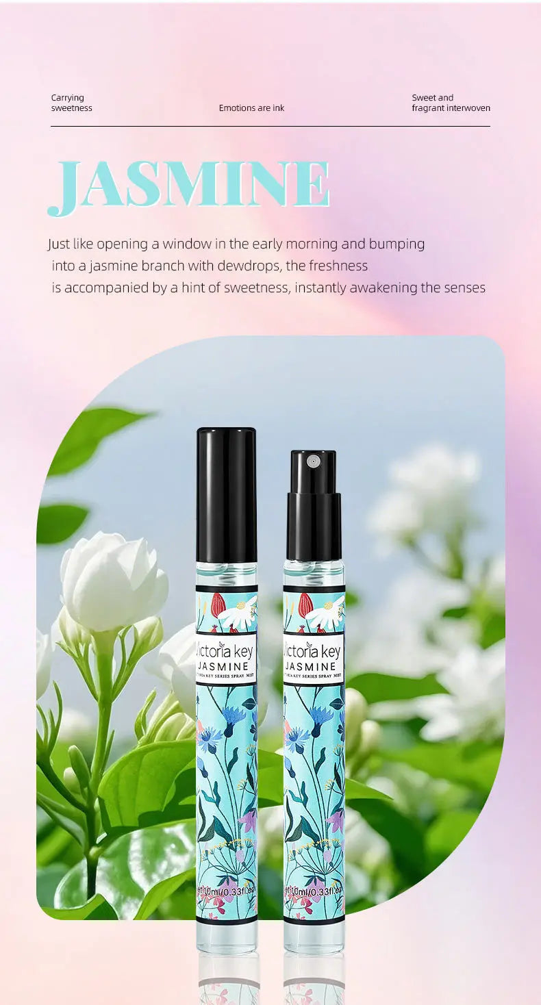 5pcs Rich Floral Fragrance 10ml Set Hair and Body Fragrance Spray Long-Lasting Scent Women Holiday Gift Box Set Beautiful