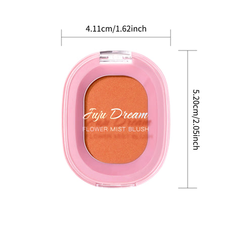 Monochrome Flower Mist Blush Powder Fine Matte Brightens Rouge Natural Nude Powder Pink Trimming Blush Waterproof Easy To Apply