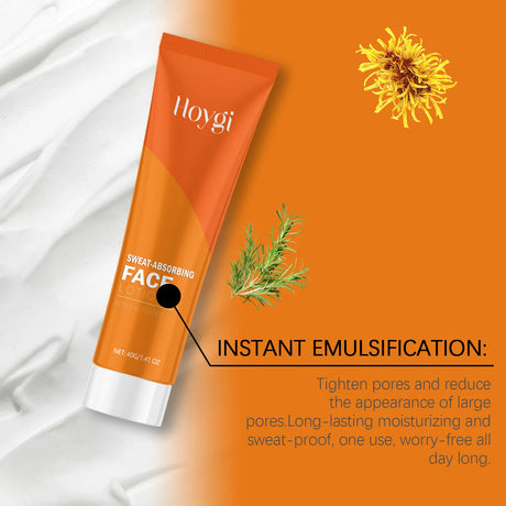 Sweat Absorbing Lotion for Face Oil Control Improve Roughness Lasting Refreshing Prevent Clogging Pore Moisturizing Face Cream