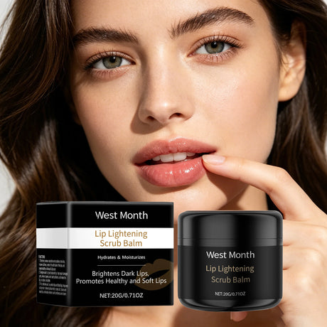 20G Lip Scrub Balm Moisturizing Skin Reduce Dryness Nourishing Gentle Remove Dead Skin Restoring Gloss Brightening Improve Skin Texture Lip Exfoliating Balm