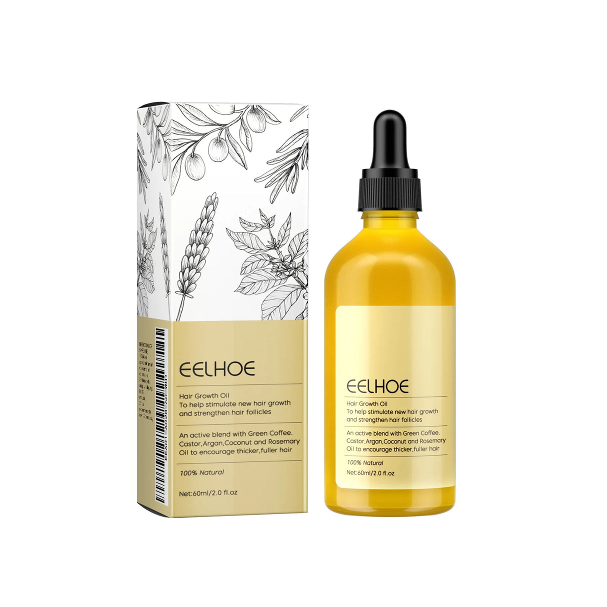 Eelhoe Rosemary Dense Hair Essential Oil Softens Prevent Hair Loss Smooth Repairing Hair Root Growth Nourishes Scalp Essence Oil