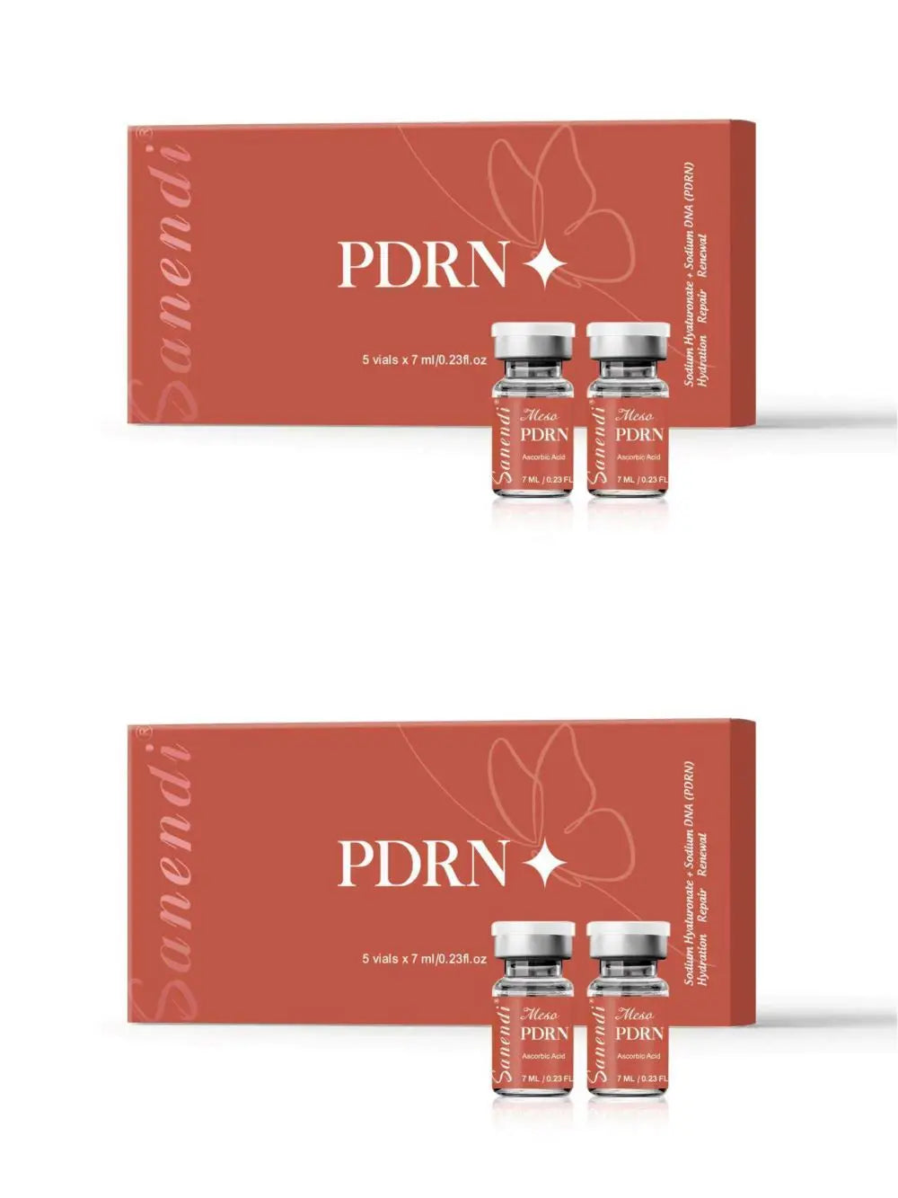 South Korea Sanendi Skin Care Vitamin C GSH Salmon DNA Skin Deep Moisturizing Repair Ampoule Face Essence Set 5x7ml Vials