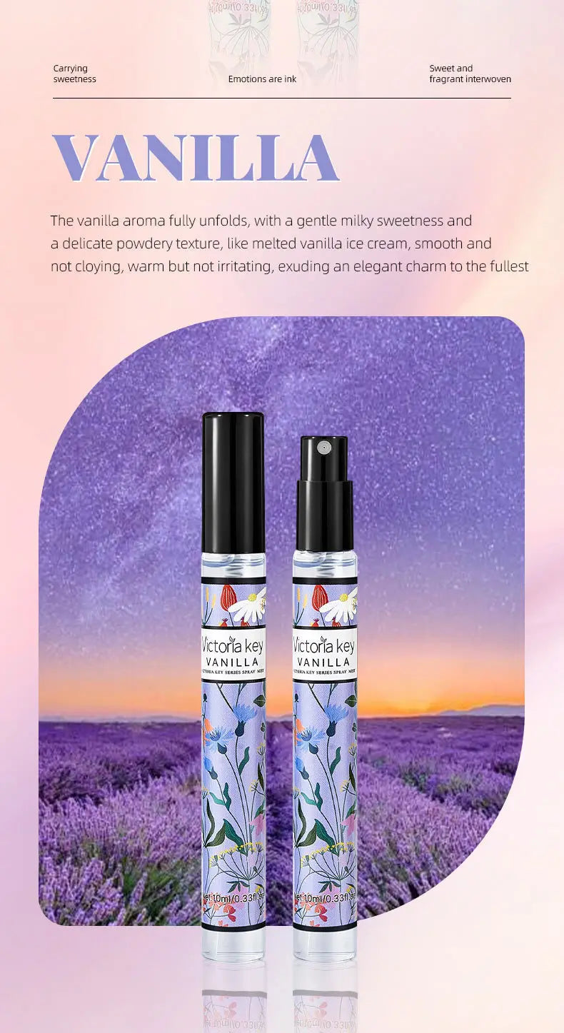 5pcs Rich Floral Fragrance 10ml Set Hair and Body Fragrance Spray Long-Lasting Scent Women Holiday Gift Box Set Beautiful