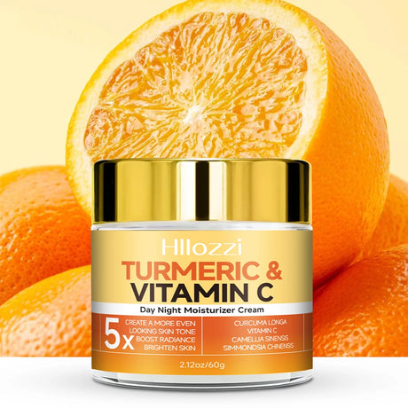 Turmeric&Vitamin C DayNight Moisturizer Cream Hydrating, Firming, Brightening, Smoothing, Repairing Hyaluronic Acid