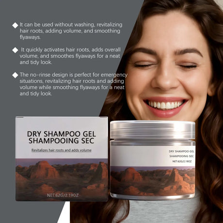 Dry Shampoo for Hair Cleaning Oil Control Matte Finish Dirt Remover Volume Hair Fluffy Fresh Castor Oil Dry Hair Shampoo Paste