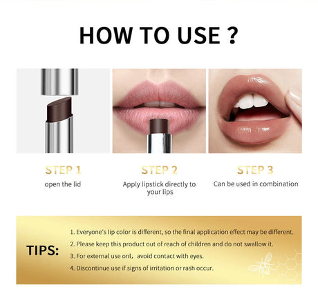 Honey Lipstick Long Lasting Moisturizing Natural Lip Plumper Makeup Lip Plumping Gloss Cosmetics Exfoliating for Lip