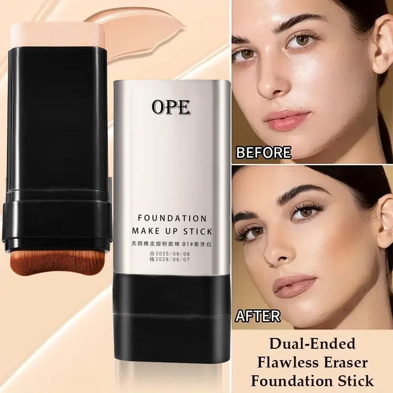 2-in-1 Concealer and Foundation Stick Covers Dark Circles for a Flawless Look