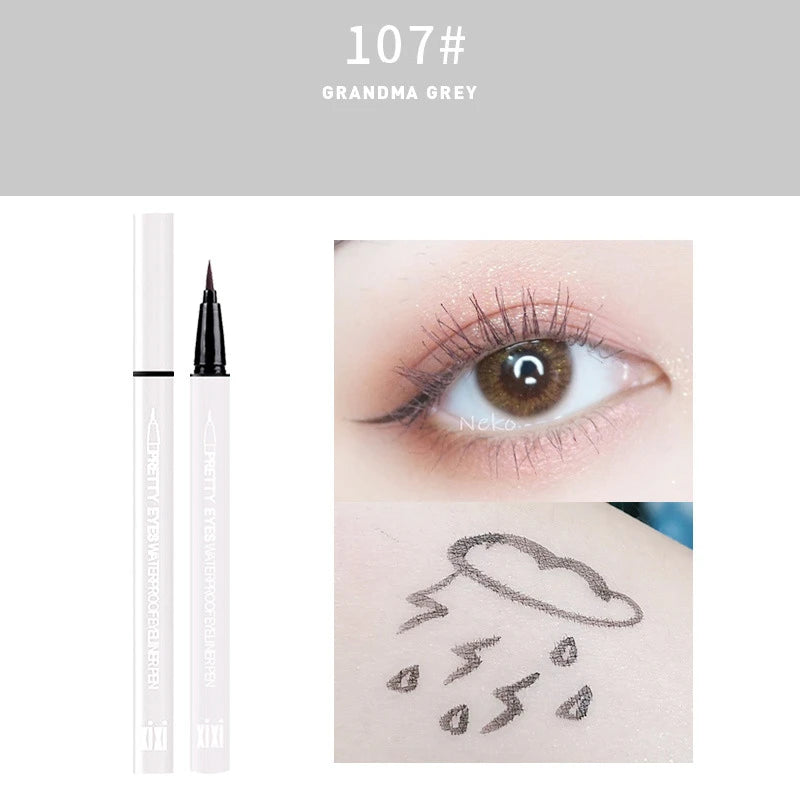 Professional Fast Dry Smooth Waterproof Eyeliner Pencils Eyes Brown Black Color Pigments Liquid Eye Liner Pen Make Up Tools