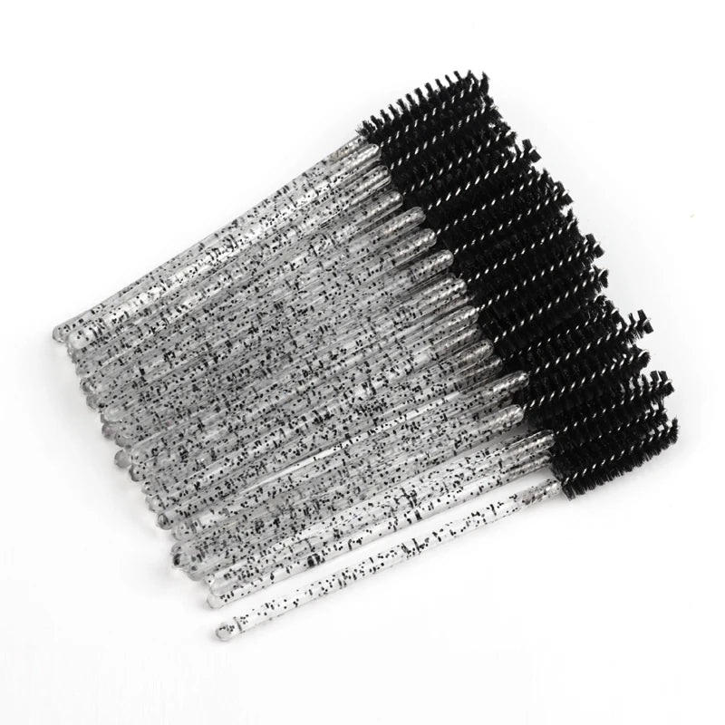5/50 Pcs Crystal Mascara Wands Eyelash Brush Spoolies For Eye Lash Extension Eyebrow And Makeup Crystal Makeup Tools