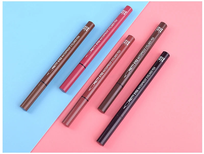 Professional Fast Dry Smooth Waterproof Eyeliner Pencils Eyes Brown Black Color Pigments Liquid Eye Liner Pen Make Up Tools