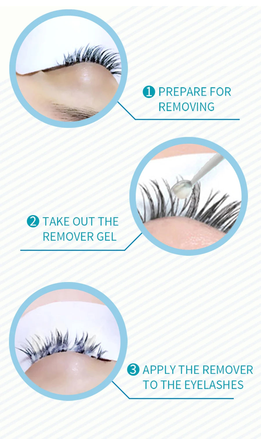 Blueyes Eyelash Glue Remover Gel 15ml Mild Clear Non-irritant Professional Lash Grafting Adhesive Cleaning Makeup Remover Gel