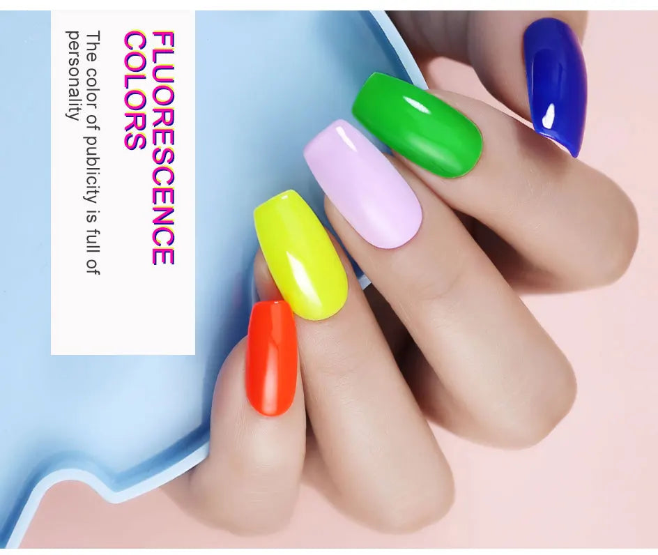 Clou Beaute Gel Nail Polish Neon Brown Royal Blue Red Green Pastal Nude Nail Art Varnishes Gel Lacquer HEMA/TPO FREE UV Gel Nail