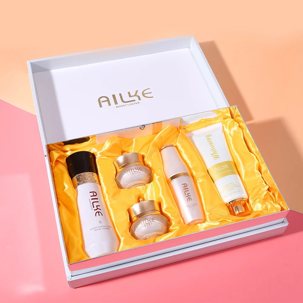 AILKE Women Whitening Facial Skin Care Set, Dark Spots Remover, Anti Wrinkles, Even Skin Tone, for All Skin Types Kit