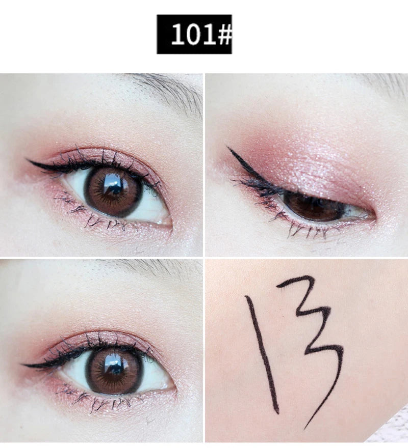 Professional Fast Dry Smooth Waterproof Eyeliner Pencils Eyes Brown Black Color Pigments Liquid Eye Liner Pen Make Up Tools