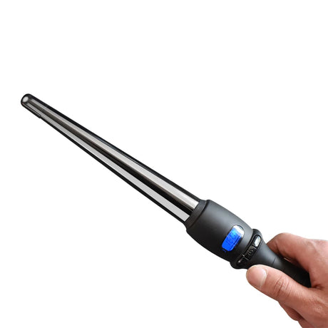 LCD curlers conical curling iron single tube ceramic glaze pear flower cone electric hair curly hair