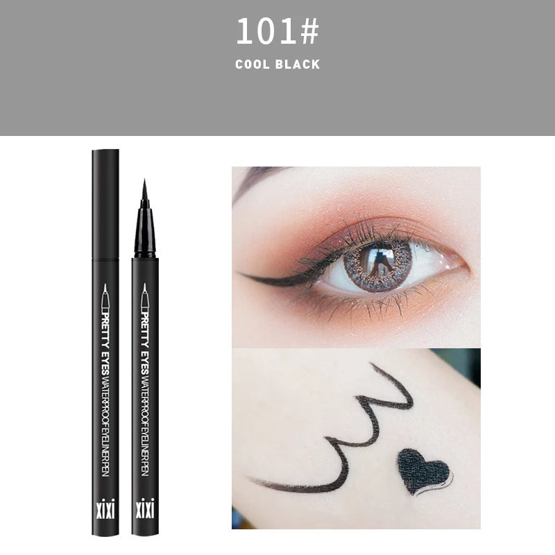 Professional Fast Dry Smooth Waterproof Eyeliner Pencils Eyes Brown Black Color Pigments Liquid Eye Liner Pen Make Up Tools