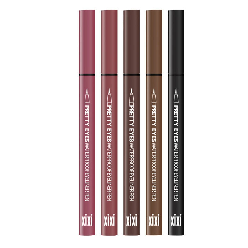 Professional Fast Dry Smooth Waterproof Eyeliner Pencils Eyes Brown Black Color Pigments Liquid Eye Liner Pen Make Up Tools