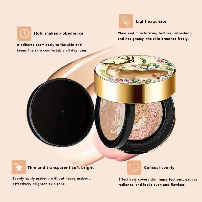 3 Colors Zero Flaw Air Cushion BB Cream Moisturizing Concealer Liquid Foundation Upgrade Strong Isolation Bare Makeup CC Cream
