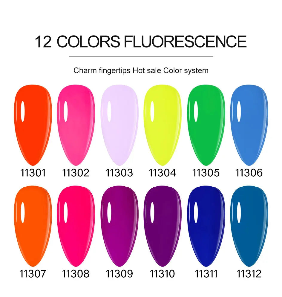 Clou Beaute Gel Nail Polish Neon Brown Royal Blue Red Green Pastal Nude Nail Art Varnishes Gel Lacquer HEMA/TPO FREE UV Gel Nail