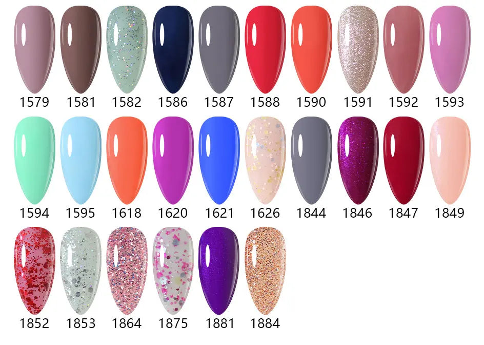 Clou Beaute Gel Nail Polish Neon Brown Royal Blue Red Green Pastal Nude Nail Art Varnishes Gel Lacquer HEMA/TPO FREE UV Gel Nail