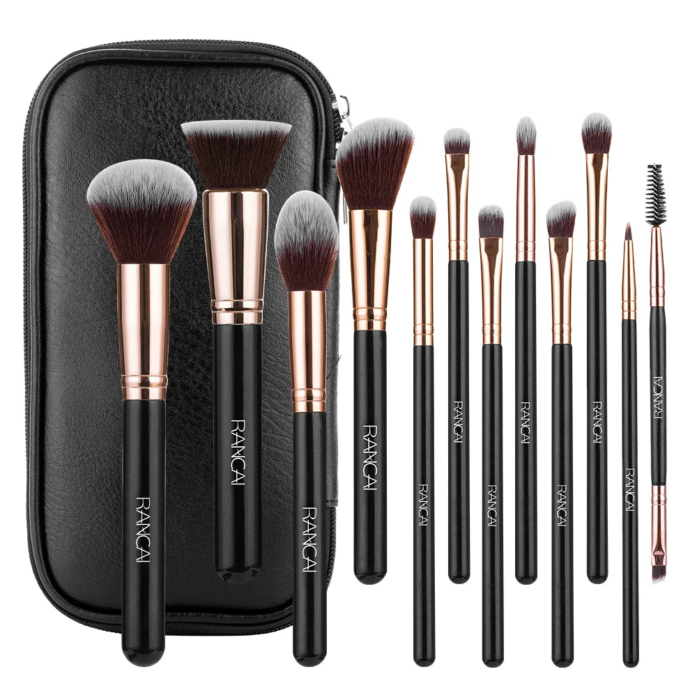 12pcs Makeup Brushes Set Professional High Quality Synthetic Hair Foundation Powder Contour Eyeshadow Make Up Brush