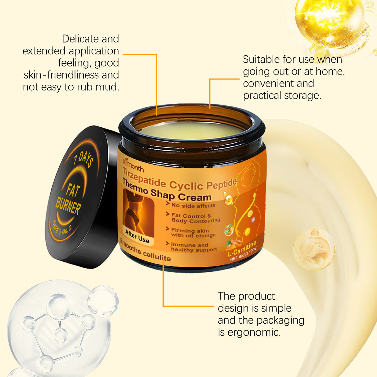 Fat Burner Cream Anti Cellulite Firming Belly Leg Body Weight Loss Fitness Shaping Moisturizing Nourish Massage Slimming Cream