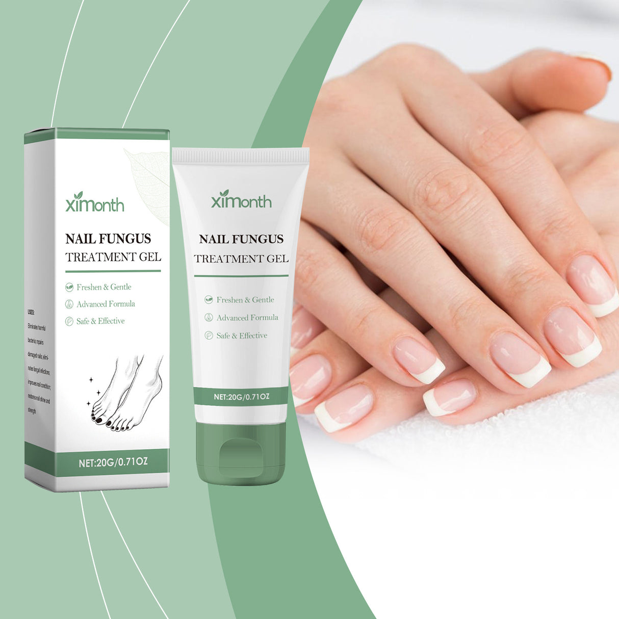Nail Fungal Treatment Ointment Anti Infection Paronychia Onychomycosis Soft Hand Feet Toenail Repair Damaged Health Care Cream