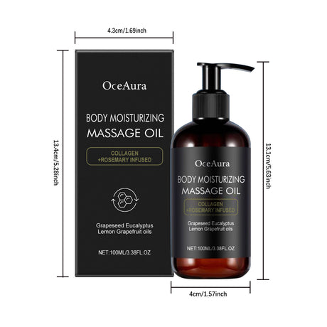 Body Moisturizing Massage Oil Nourishing Smoothing Tightening Soothing Glowing Brightening Reduce Wrinkles Soft Body Massage Oil