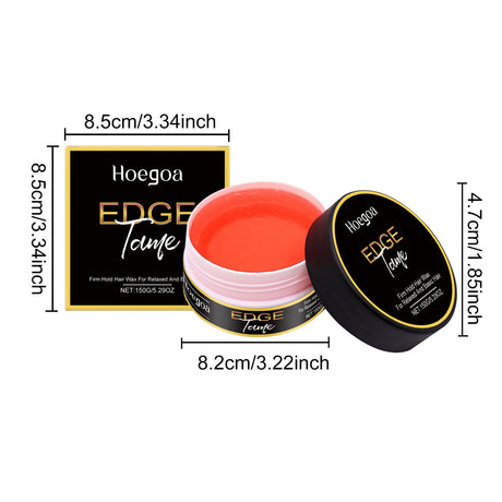Edge Tame Firm Hold Hair Wax Natural Finish Long Lasting Style Control Frizz Free Smoothing Texture Professional Salon Hair Care