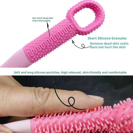 Multi-Functional Foot Scrub Brush Foot Exfoliator Itch Relief Stone Dead Skin Removal Household 