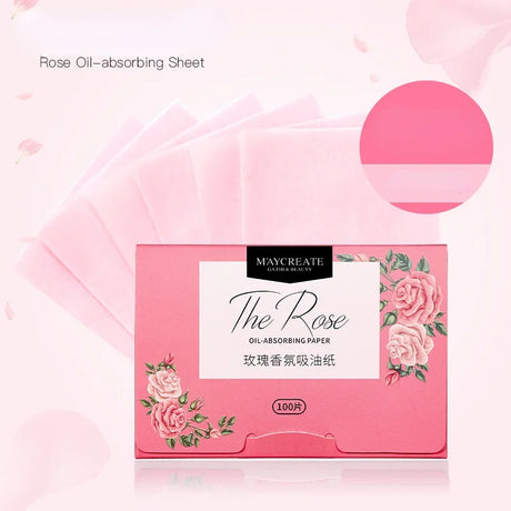 100Pcs Face Oil Blotting Paper Protable Face Wipes Facial Cleanser Oil Control Oil-absorbing Sheets Blotting Tissue Makeup Tools