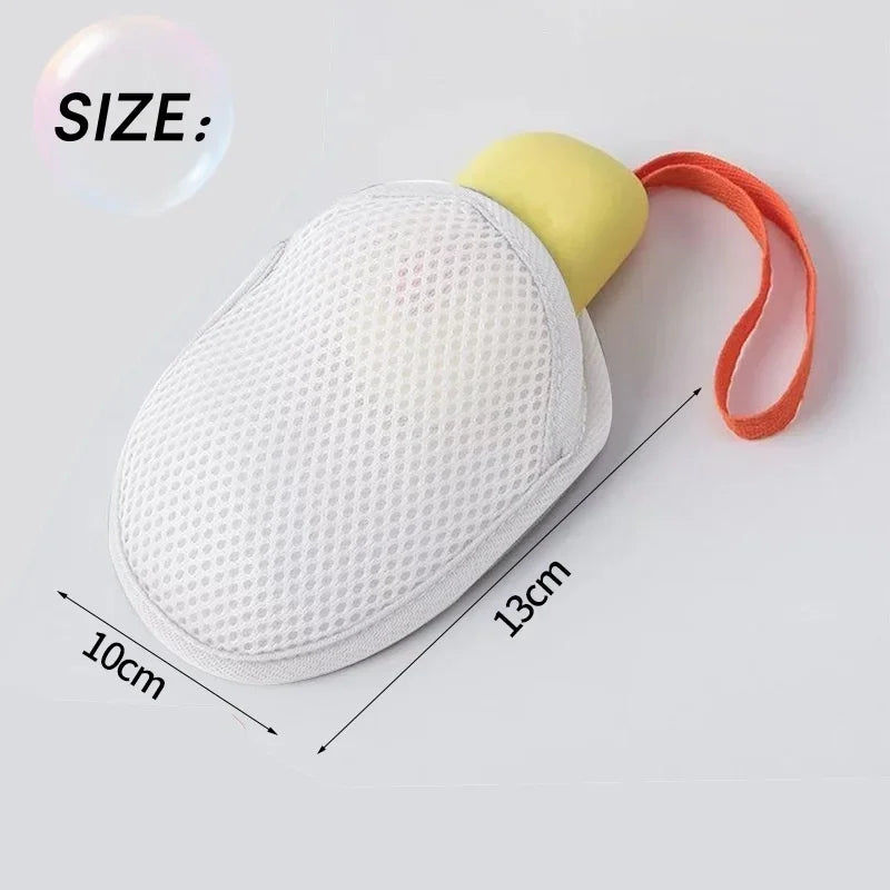 1/2/4/8PCS Soap Foaming Net Bath Mesh Sponge for Shower & Body Wash Exfoliating and Deep Cleaning Scrubber for Bathroom Supplies
