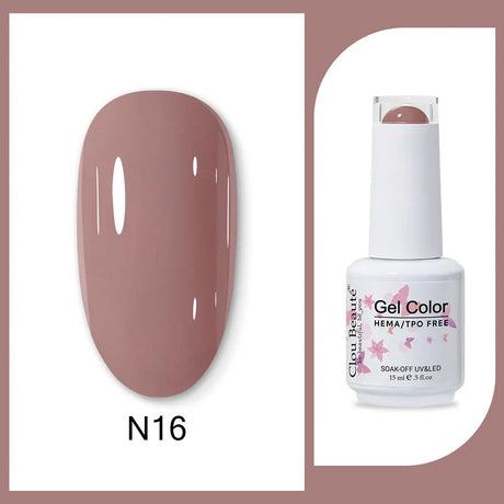 Clou Beaute 15ml HEMA TPO FREE Gel Nail Polish Bright Dark Army Green Gel Lacquer Semi Permanent Art Organic Nail Gel Varnish