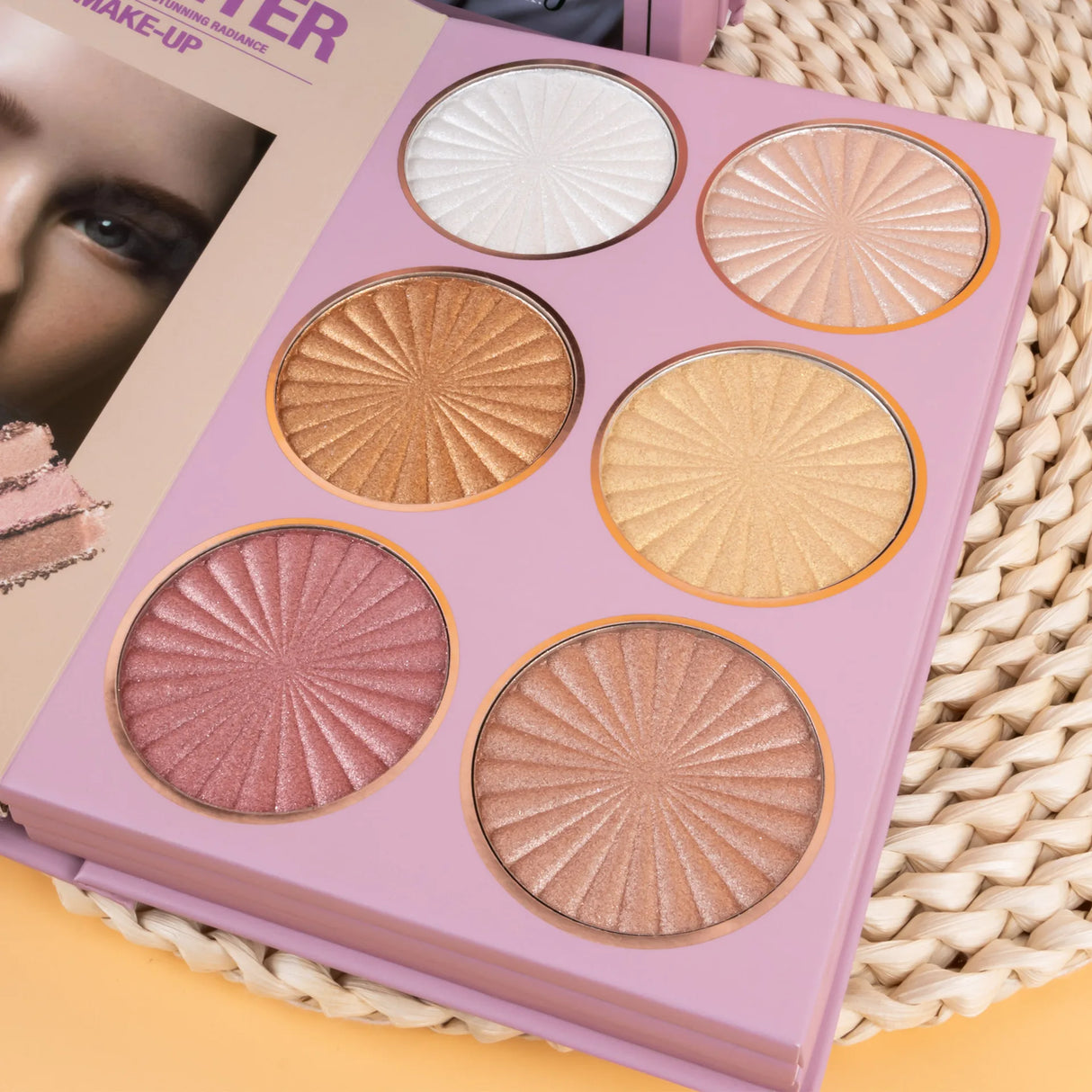 Eye Shadow Palette Five-page Flipbook Matte Pearlescent Lasting Non-smudge Multi-function Blush Contouring Highlighter Makeup