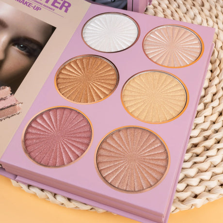 Eye Shadow Palette Five-page Flipbook Matte Pearlescent Lasting Non-smudge Multi-function Blush Contouring Highlighter Makeup